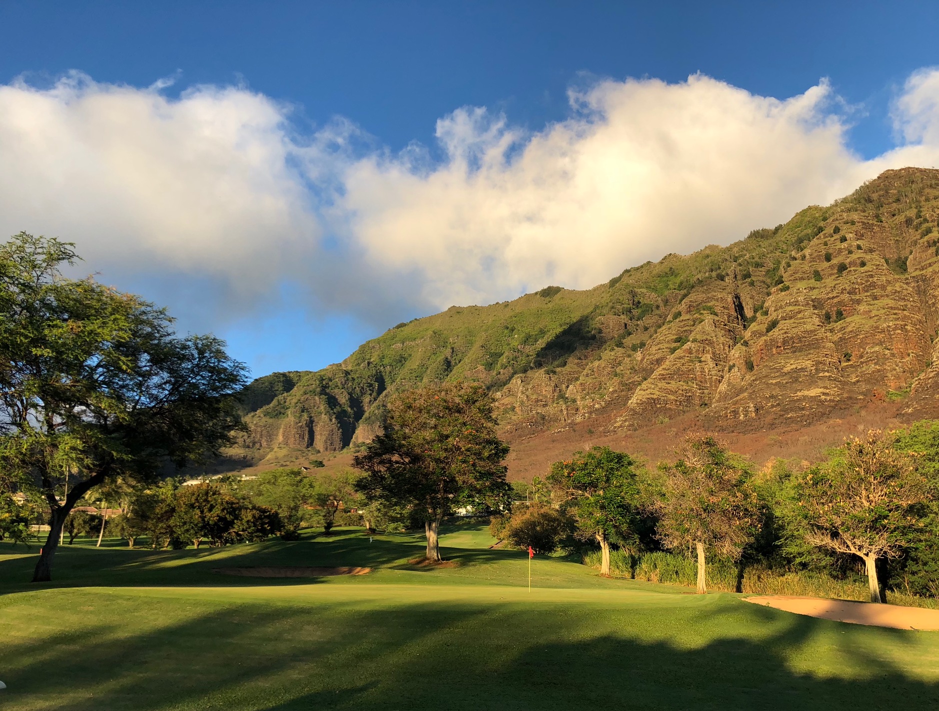 The current course in Makaha Valley